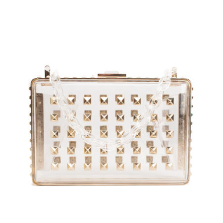 Valentino Garavani Rockstud Perspex Clutch